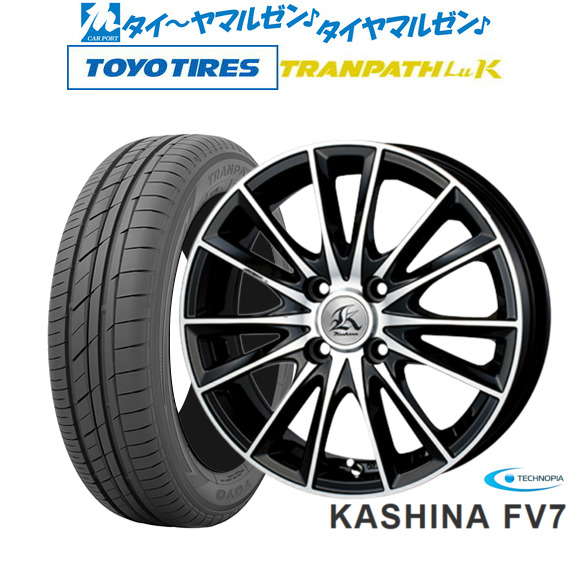 テクノピア カシーナ FV-7 15インチ 5.0J トーヨータイヤ トランパス TRANPATH LuK  165/55R15 サマータイヤ ホイール4本セットの通販は