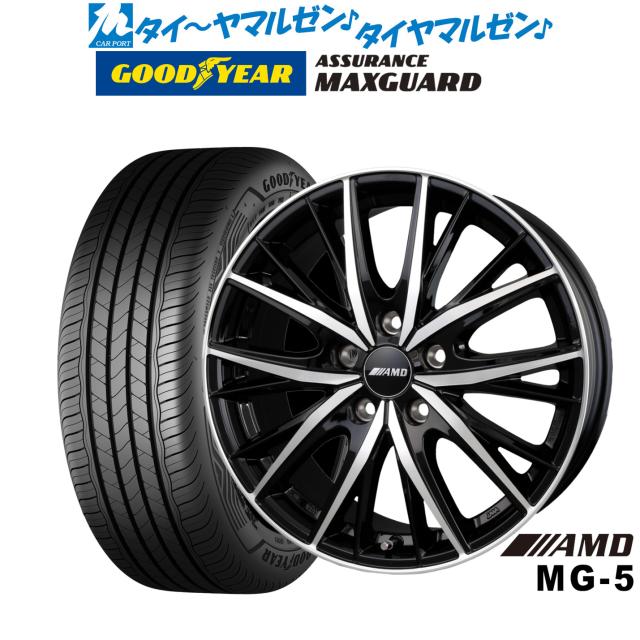 BADX AMD MG-5 19インチ 8.0J グッドイヤー ASSURANCE アシュアランス MAXGUARD 225/45R19 サマータイヤ ホイール4本セット