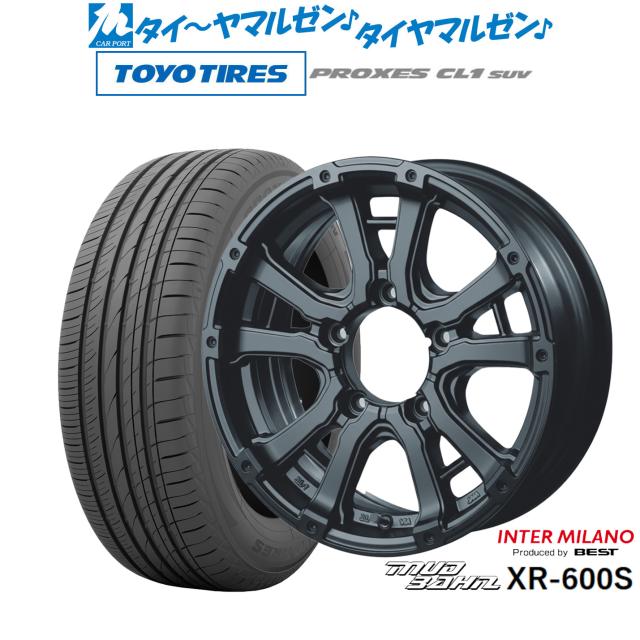 インターミラノ マッドバーン XR-600S 16インチ 5.5J トーヨータイヤ プロクセス PROXES CL1 SUV 215/70R16 サマータイヤ ホイール4本セット 81,950円