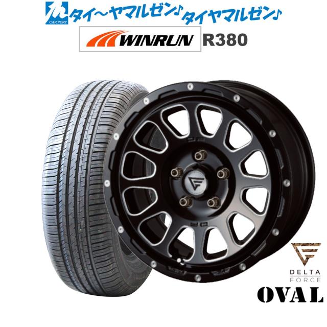 FORCE デルタフォース OVAL(オーバル) 17インチ 8.0J WINRUN ウインラン R380 215/60R17 サマータイヤ ホイール4本セット