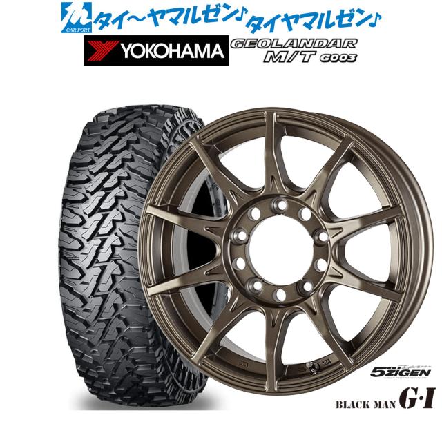 5ZIGEN ゴジゲン ブラックマン ジーアイ 16インチ 5.5J ヨコハマ GEOLANDAR ジオランダー MT (G003) 205/80R16 オフロードタイヤ ホイール4本セット