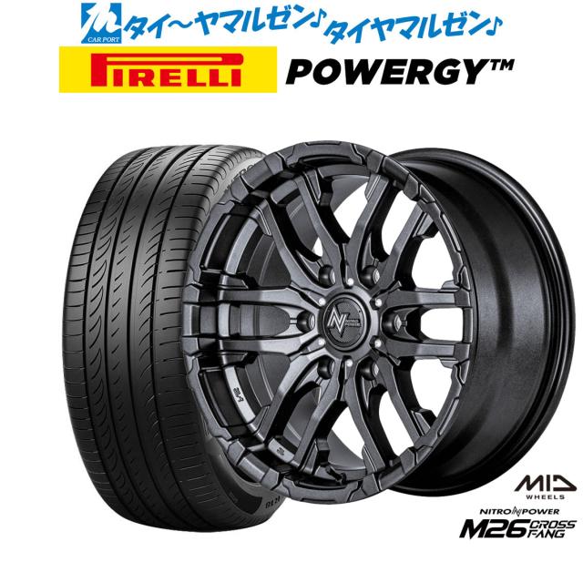 MID ナイトロパワー M26 クロスファング 16インチ 6.5J ピレリ POWERGY (パワジー) 215/65R16 サマータイヤ ホイール4本セット 98,340円
