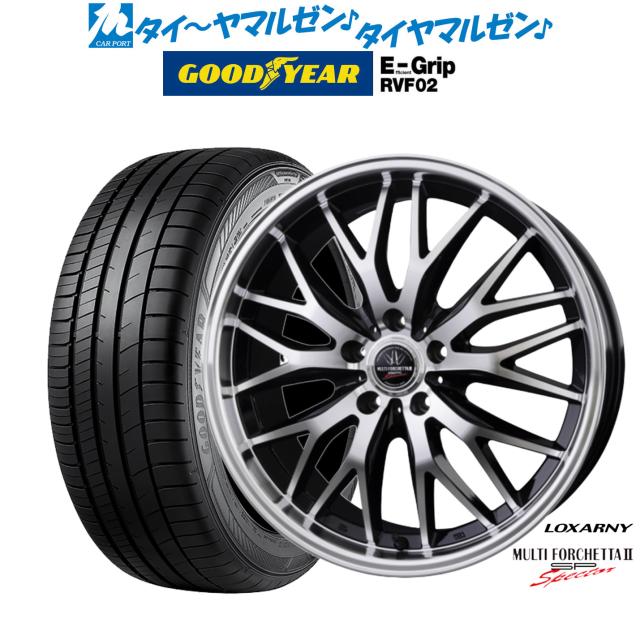 BADX ロクサーニ マルチフォルケッタ２ SP-SPECTOR 17インチ 7.0J グッドイヤー エフィシエント グリップ RVF02 215/55R17 サマータイヤ ホイール4本セット