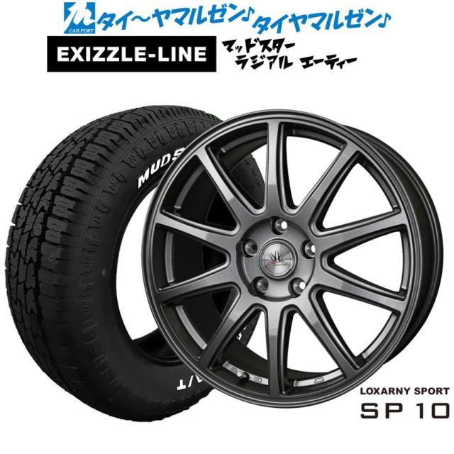 BADX ロクサーニスポーツ SP10 15インチ 6.0J エクシズルライン MUDSTAR マッドスター RADIAL ラジアル A/T 175/65R15 オフロードタイヤ ホイール4本セット