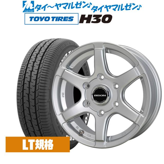 ホットスタッフ バイソン BN-04 15インチ 6.0J トーヨータイヤ TOYO H30 195/80R15 サマータイヤ ホイール4本セット