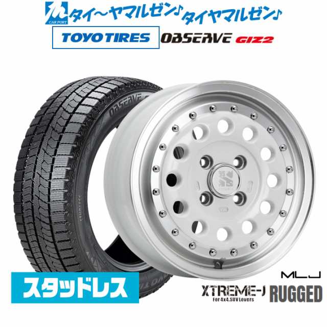 【2023年製】MLJ エクストリーム ラギッド 14インチ 5.0J トーヨータイヤ OBSERVE オブザーブ GIZ2(ギズツー) 175/65R14 スタッドレスタ