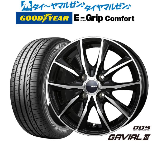 タイヤ・ホイール karupasu BADX D,O,S(DOS) ガビアルIII 15インチ 5.5J グッドイヤー エフィ