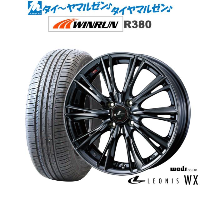 ウェッズ レオニス WX ブラックメタルコート1 16インチ 6.0J WINRUN ウインラン R380 215/65R16 98H サマータイヤ ホイール4本セット