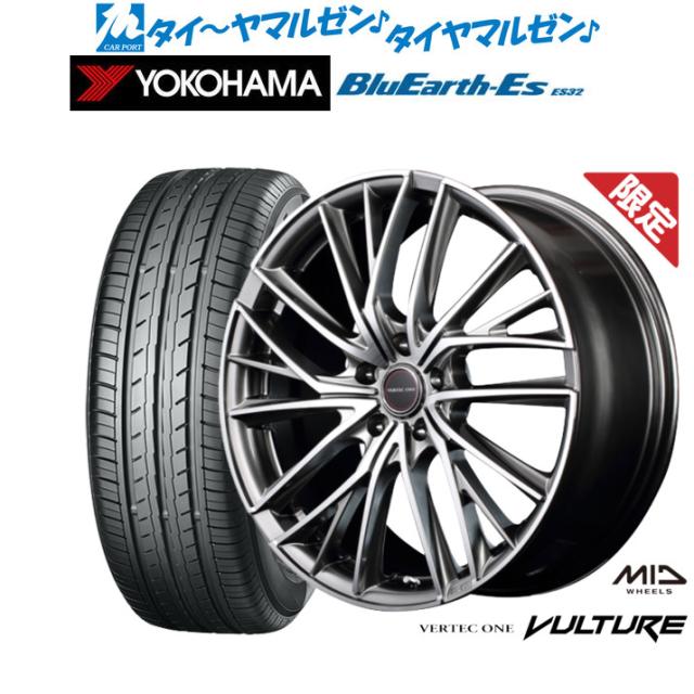 【数量限定】MID ヴァーテック ワン ヴァルチャー 17インチ 7.0J ヨコハマ BluEarth-ES ブルーアースイーエス ES32 215/45R17 サマータイヤ ホイール4本セット
