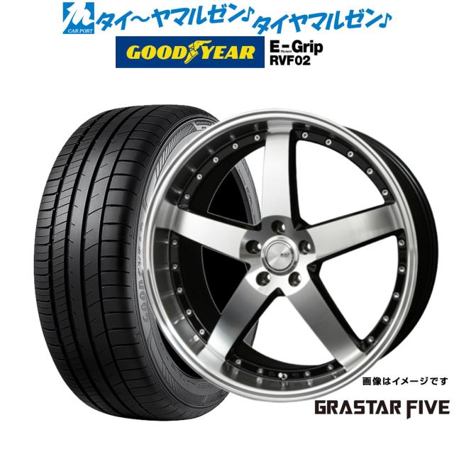 BADX ロクサーニ グラスターファイブ 20インチ 9.0J グッドイヤー エフィシエント グリップ RVF02 245/45R20 サマータイヤ ホイール4本セット
