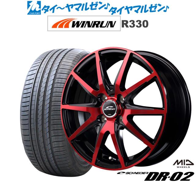 MID シュナイダー DR-02 4本セット ホイール ランサーエボリューションXCZ4A SCHNEIDER DR02 アルミホイール MID シュナイダー DR-02 4本セット ホイール フォレスター16×6.5J 5