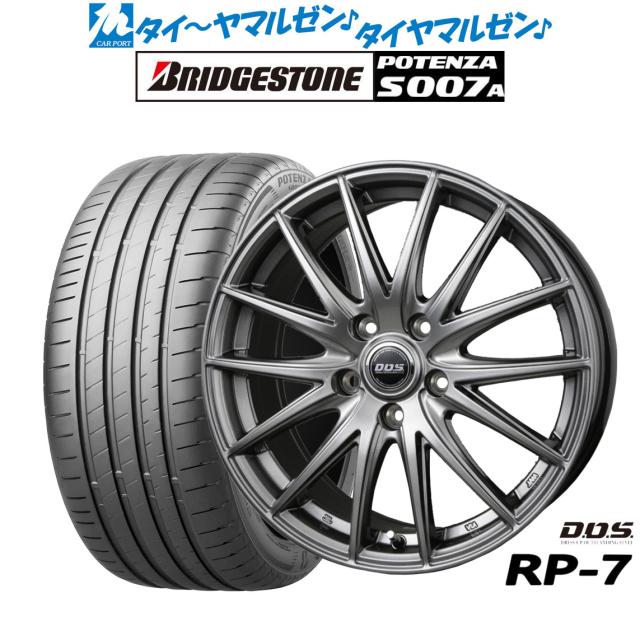 BADX D,O,S(DOS) RP-7 16インチ 6.5J ブリヂストン POTENZA ポテンザ S007A 205/55R16 サマータイヤ ホイール4本セット