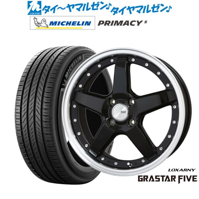 BADX ロクサーニ グラスターファイブ 16インチ 6.0J ミシュラン プライマシー プライマシー5 195/60R16 サマータイヤ ホイール4本セット