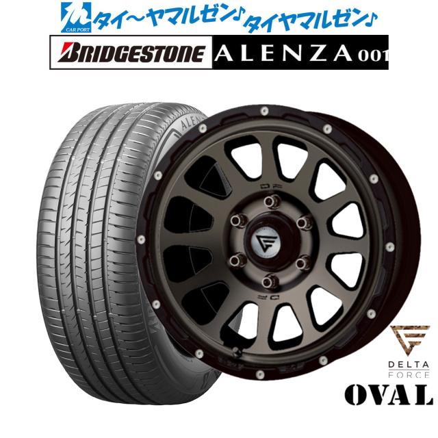 FORCE デルタフォース OVAL(オーバル) 16インチ 7.0J ブリヂストン ALENZA アレンザ 001 215/65R16 サマータイヤ ホイール4本セット