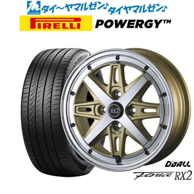 ドゥオール アルジェノン フェニーチェ RX2 15インチ 5.0J ピレリ POWERGY (パワジー) 165/55R15 サマータイヤ ホイール4本セットの通販は