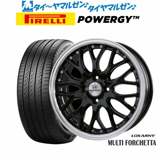 BADX ロクサーニ マルチフォルケッタ 17インチ 6.5J ピレリ POWERGY (パワジー) 205/45R17 サマータイヤ ホイール4本セット