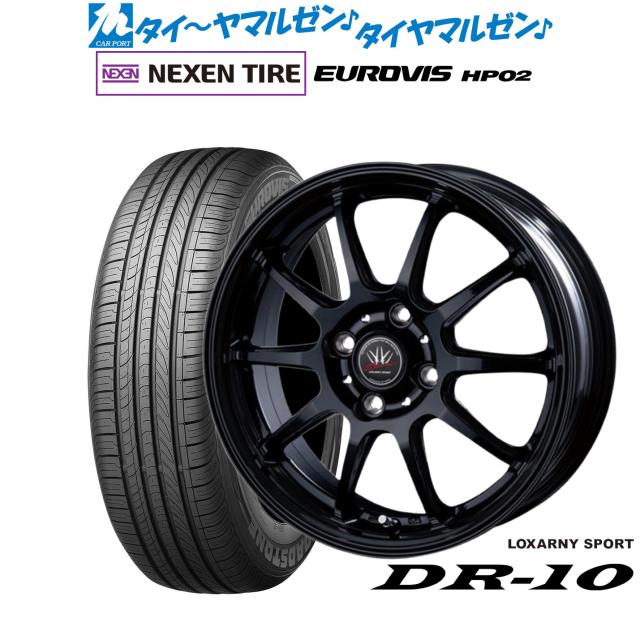 BADX ロクサーニスポーツ DR-10 14インチ 4.5J NEXEN ネクセン ロードストーン ユーロビズ HP02 165/65R14 サマータイヤ ホイール4本セット