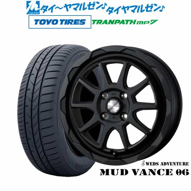 ウェッズ アドベンチャー マッドヴァンス 06 16インチ 6.0J トーヨータイヤ トランパス mp7 205/60R16 サマータイヤ ホイール4本セット