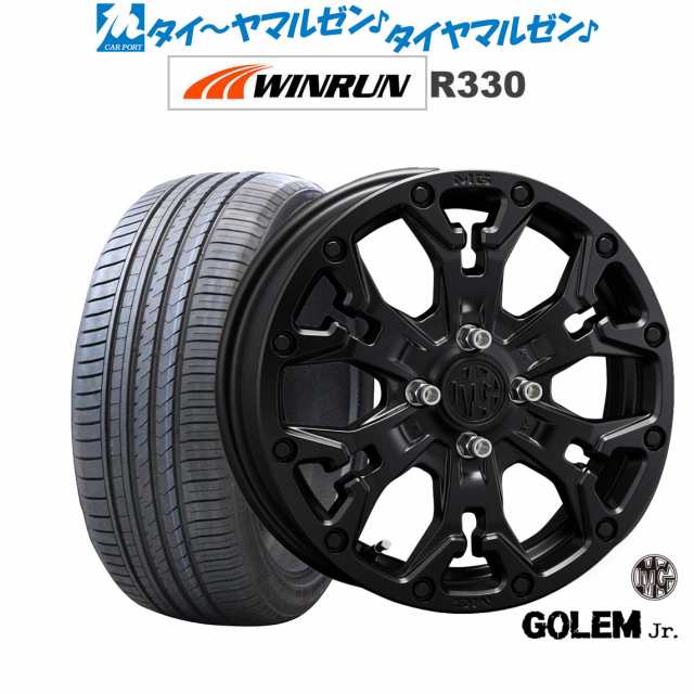 クリムソン MG ゴーレム Jr. 16インチ 6.0J WINRUN ウインラン R330 195/65R16 サマータイヤ ホイール4本セット