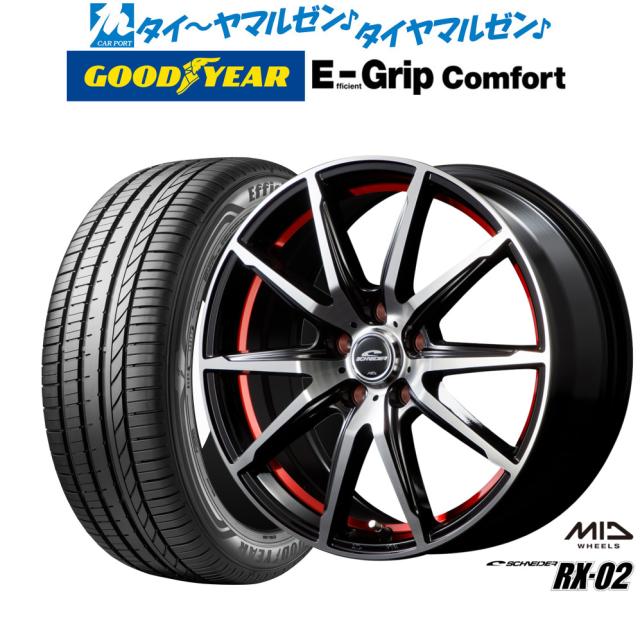 MID シュナイダー RX-02 16インチ 6.5J グッドイヤー エフィシエント グリップ コンフォート 195/50R16 サマータイヤ ホイール4本セット
