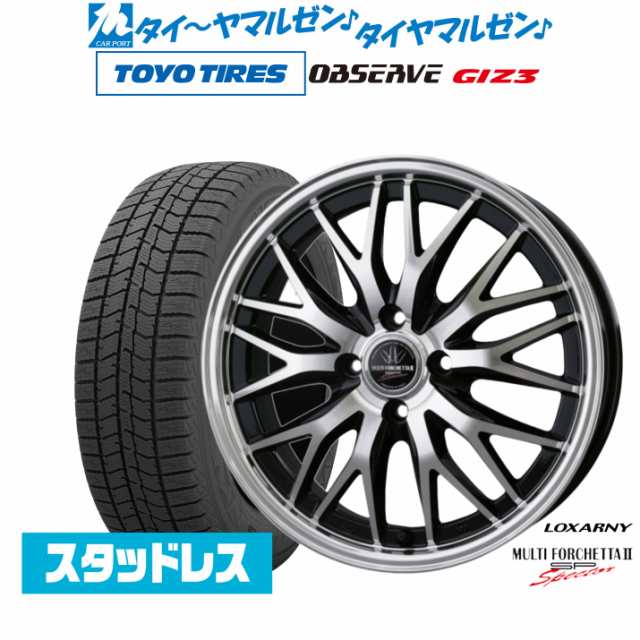 BADX ロクサーニ マルチフォルケッタ２ SP-SPECTOR 15インチ 4.5J トーヨータイヤ OBSERVE オブザーブ GIZ3(ギズスリー) 165/60R15 スタ