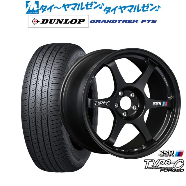 タナベ SSR Type-C FORGED 18インチ 7.5J ダンロップ GRANDTREK グラントレック PT5 235/60R18 サマータイヤ ホイール4本セット