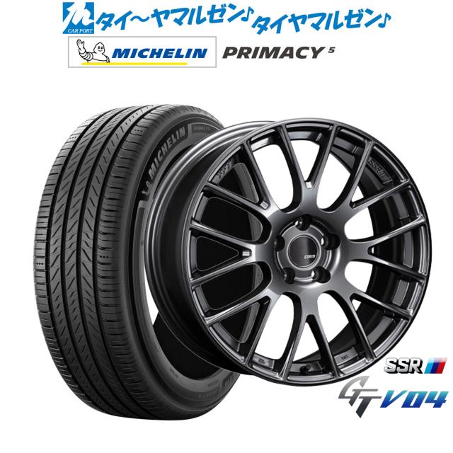 タナベ SSR GT V04 18インチ 7.5J ミシュラン プライマシー プライマシー5 225/40R18 サマータイヤ ホイール4本セット