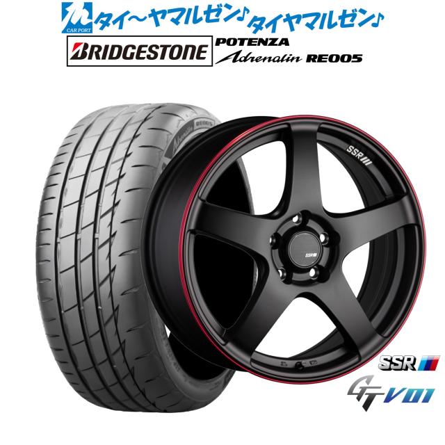 タナベ SSR GT V01 17インチ 7.0J ブリヂストン POTENZA ポテンザ Adrenalin(アドレナリン) RE005 215/45R17 サマータイヤ ホイール4本セット