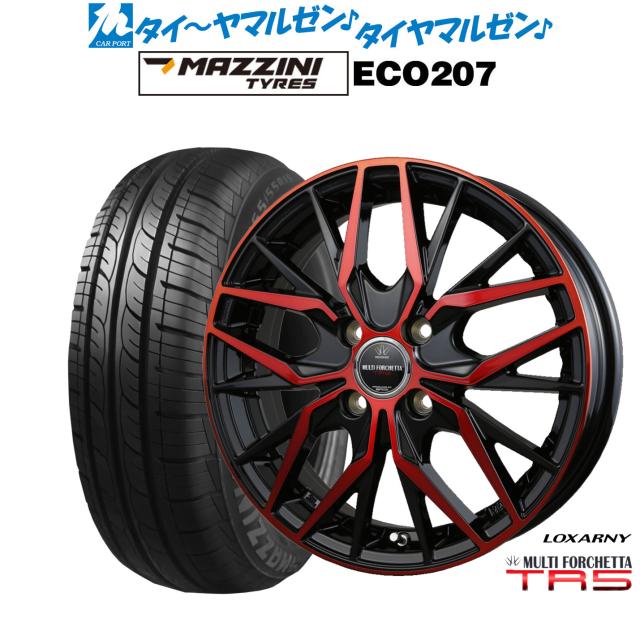 BADX ロクサーニ マルチフォルケッタ TR5 15インチ 4.5J Best Choice MAZZINI(マジーニ) ECO 207 165/55R15 サマータイヤ ホイール4本セット