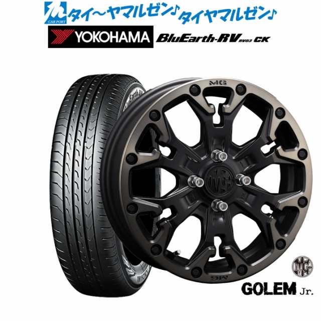 クリムソン MG ゴーレム Jr. 14インチ 4.5J ヨコハマ BluEarth ブルーアース RV03CK(RV-03CK) 165/70R14 サマータイヤ ホイール4本セット