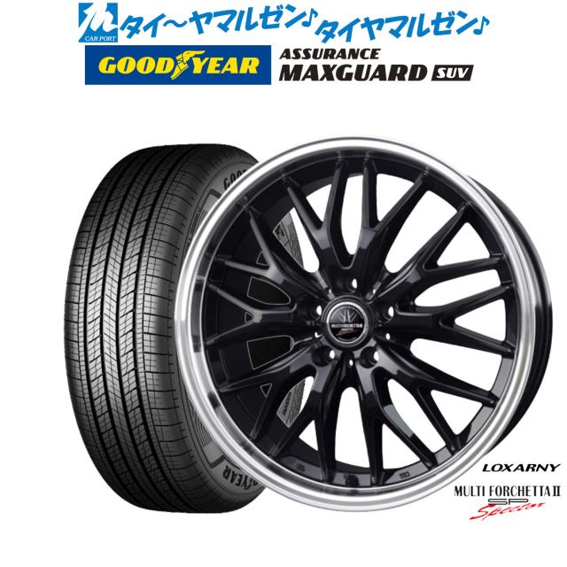 BADX ロクサーニ マルチフォルケッタ２ SP-SPECTOR 18インチ 7.5J グッドイヤー ASSURANCE アシュアランス MAXGUARD SUV 225/50R18 サマータイヤ ホイール4本セット