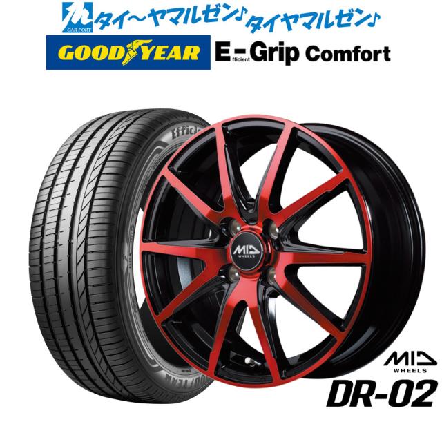 MID ホイールズ DR-02 15インチ 4.5J グッドイヤー エフィシエント 
