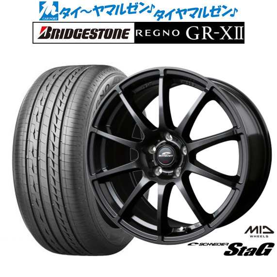 MID シュナイダー スタッグ 15インチ 6.0J ブリヂストン REGNO レグノ GR-XII 185/60R15 サマータイヤ ホイール4本セット