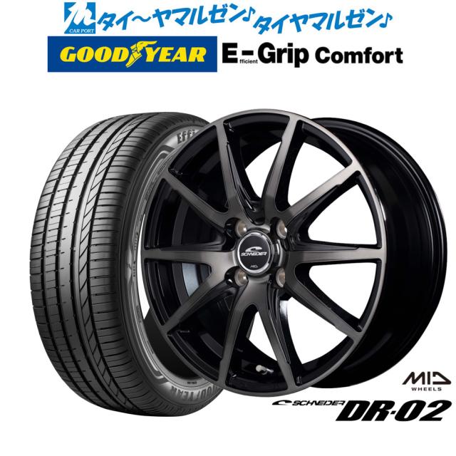 MID シュナイダー DR-02 15インチ 4.5J グッドイヤー エフィシエント グリップ コンフォート 165/50R15 サマータイヤ ホイール4本セットの通販は