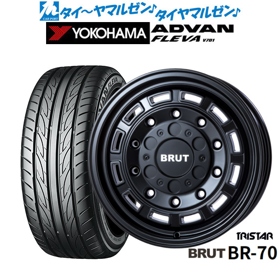 トライスター BRUT BR-70 16インチ 6.5J ヨコハマ ADVAN アドバン フレバ V701 205/50R16 サマータイヤ ホイール4本セット 106,150円
