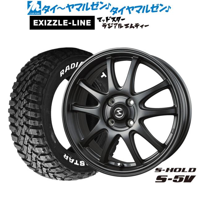 BADX エスホールド S-5V 15インチ 4.5J エクシズルライン MUDSTAR 