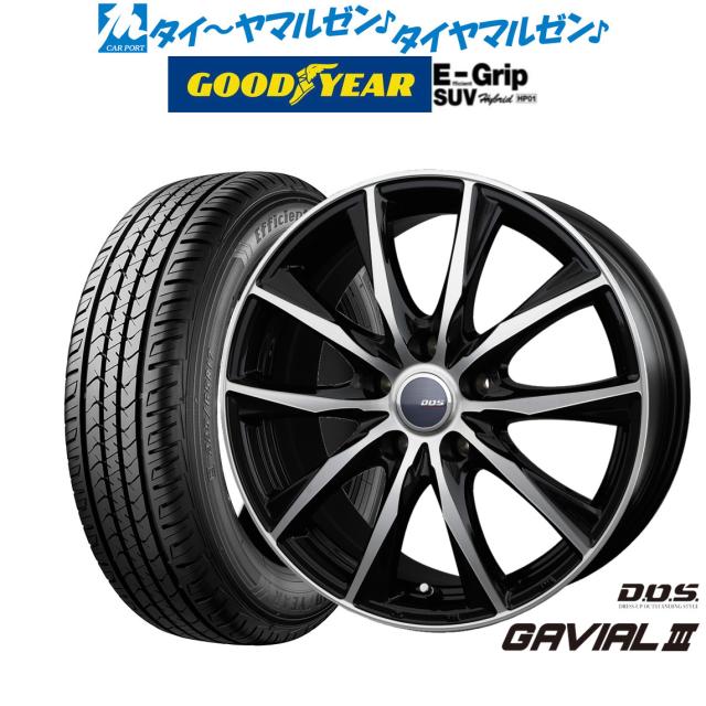 BADX D,O,S(DOS) ガビアルIII 18インチ 7.5J グッドイヤー エフィ