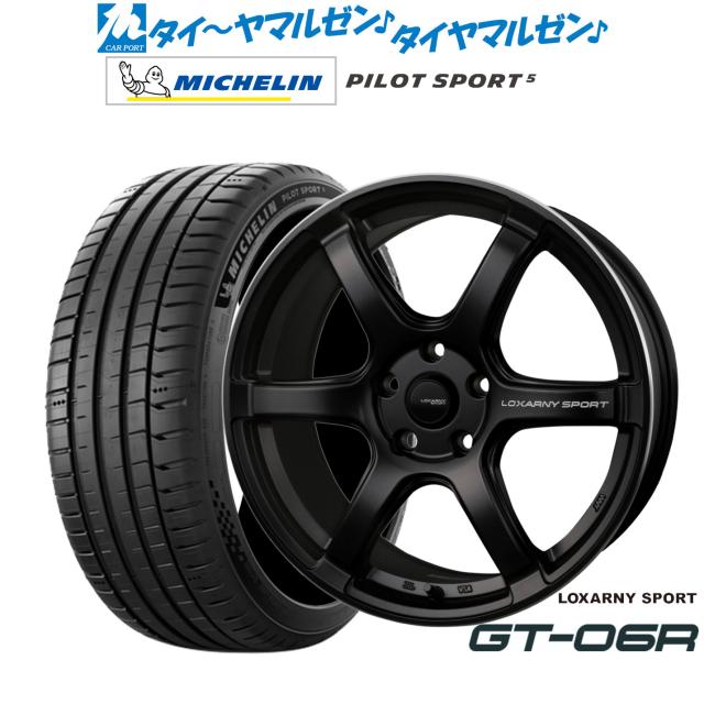BADX ロクサーニスポーツ GT-06R 18インチ 8.0J ミシュラン パイロット 