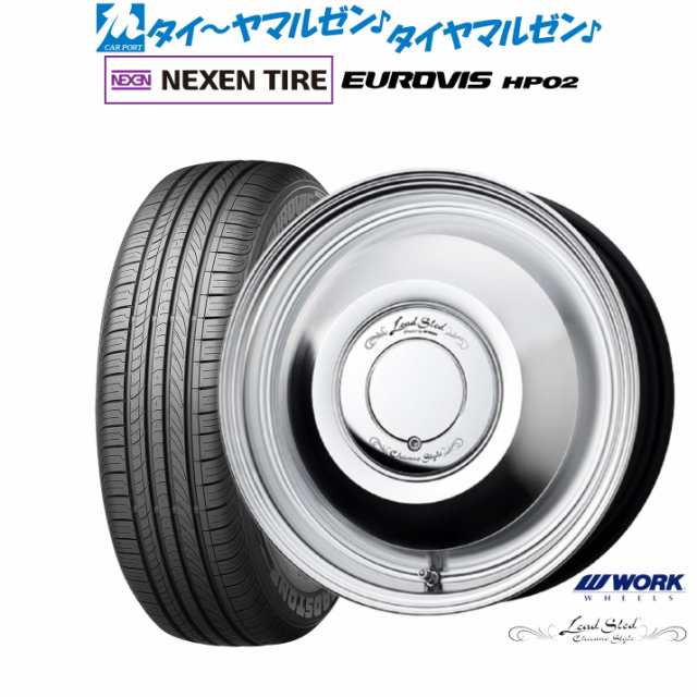 ワーク レッドスレッド 14インチ 4.5J NEXEN ネクセン ロードストーン ユーロビズ HP02 155/65R14 サマータイヤ ホイール4本セット