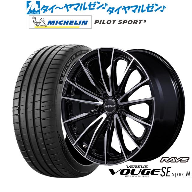 レイズ ベルサス ヴォウジェ SE SPEC-M 19インチ 8.0J ミシュラン パイロット スポーツ 5 245/40R19 サマータイヤ ホイール4本セット