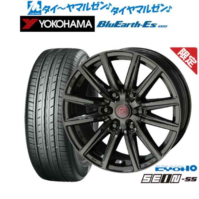 【数量限定】KYOHO ザイン SS(ブラック) 15インチ 6.0J ヨコハマ BluEarth-ES ブルーアースイーエス ES32 215/65R15 サマータイヤ ホイー