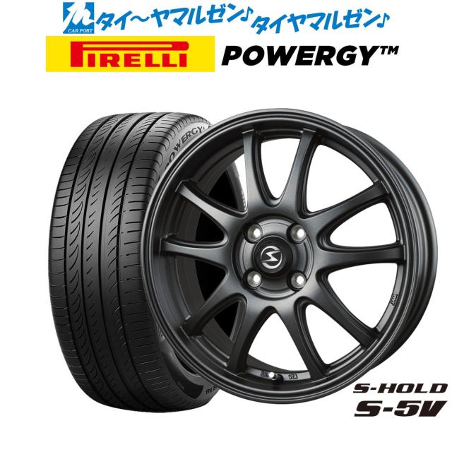 BADX エスホールド S-5V 15インチ 4.5J ピレリ POWERGY (パワジー) 165/55R15 サマータイヤ ホイール4本セット