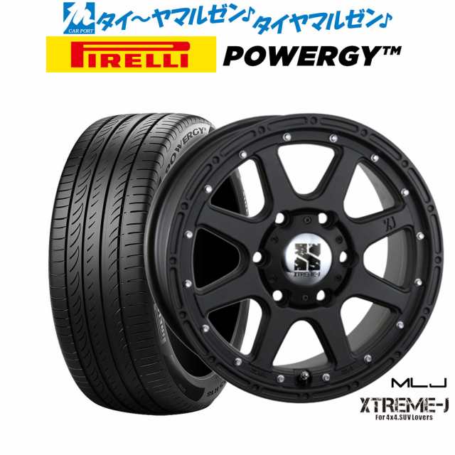 MLJ エクストリーム -J(ジェイ) 16インチ 7.0J ピレリ POWERGY (パワジー) 215/60R16 サマータイヤ ホイール4本セット