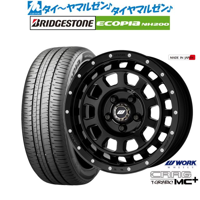 ワーク クラッグ T-GRABIC MC+(ティーグラビック MC+) 16インチ 7.0J ブリヂストン ECOPIA エコピア NH200 215/60R16 サマータイヤ ホイール4本セット