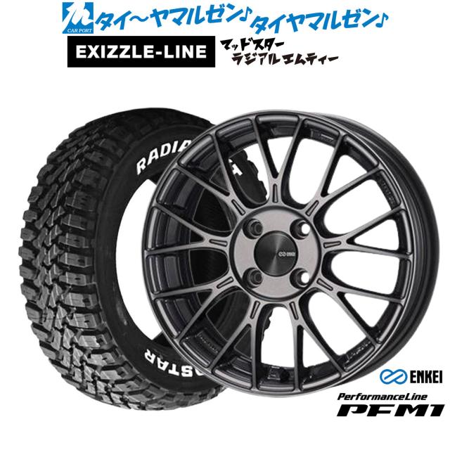 エンケイ PFM1 15インチ 5.5J エクシズルライン MUDSTAR マッドスター 