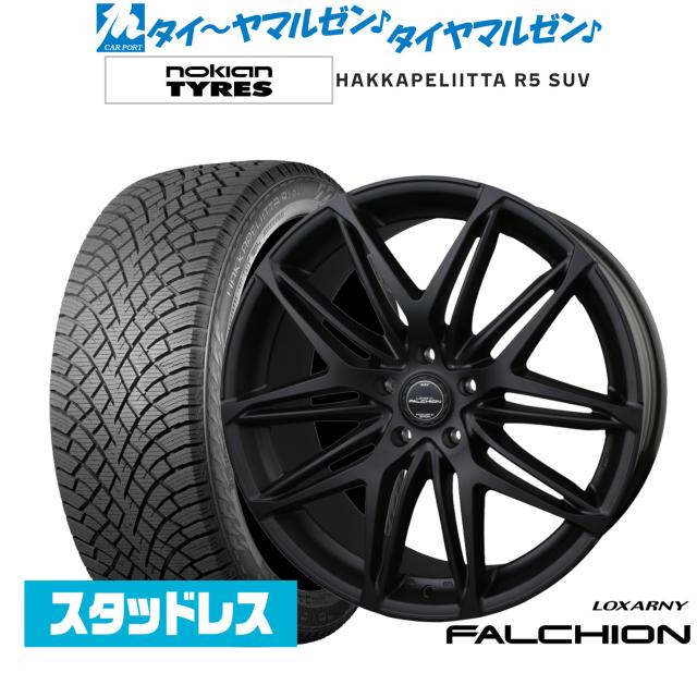 BADX ロクサーニ ファルシオン Black Edition 19インチ 7.5J NOKIAN ノキアン ハッカペリッタ R5 SUV 225/55R19 スタッドレスタイヤ ホイール4本セット