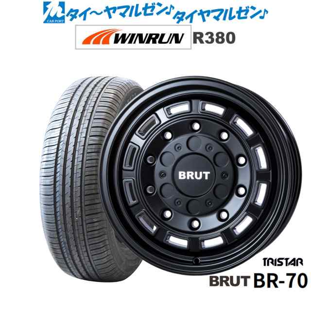 トライスター BRUT BR-70 16インチ 6.5J WINRUN ウインラン R380 215/65R16 サマータイヤ ホイール4本セット