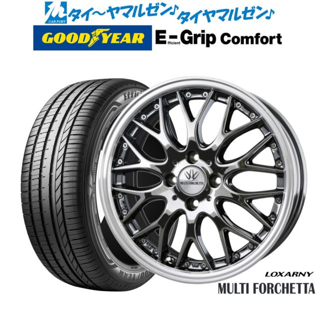 BADX ロクサーニ マルチフォルケッタ 16インチ 5.5J グッドイヤー エフィシエント グリップ コンフォート 165/50R16 サマータイヤ ホイール4本セット