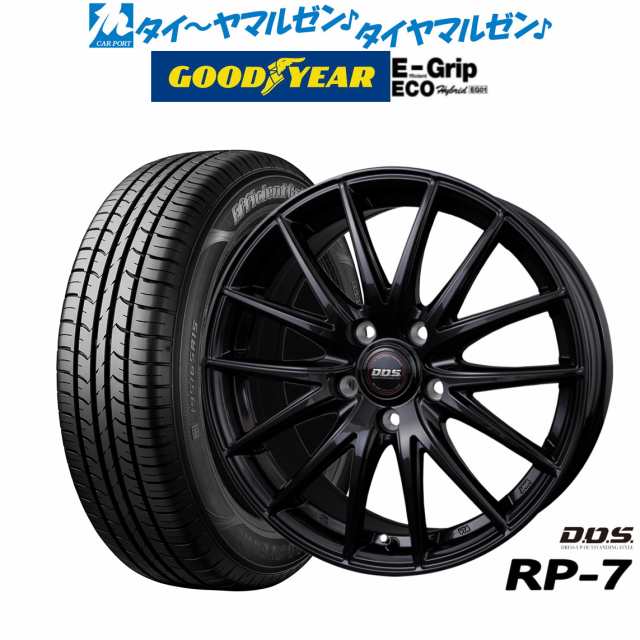 BADX DOS(DOS) RP-7 16インチ 6.5J グッドイヤー エフィシエント グリップ エコ EG01 205/60R16 サマータイヤ ホイール4本セット