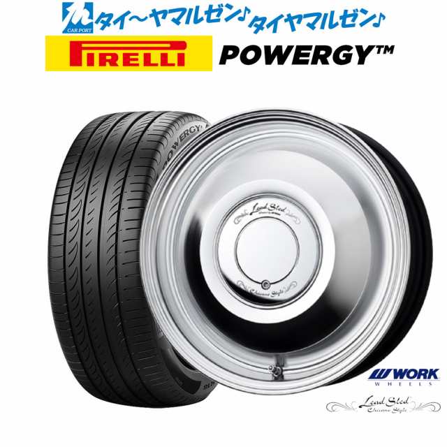 ワーク レッドスレッド 15インチ 4.5J ピレリ POWERGY (パワジー) 165/55R15 サマータイヤ ホイール4本セット